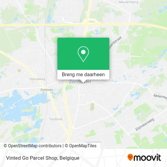 Vinted Go Parcel Shop kaart