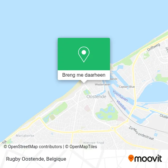 Rugby Oostende kaart