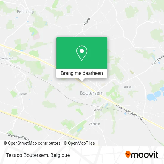 Texaco Boutersem kaart