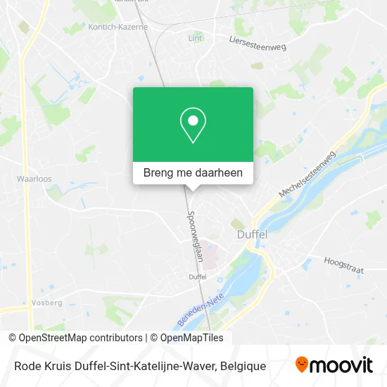 Rode Kruis Duffel-Sint-Katelijne-Waver kaart