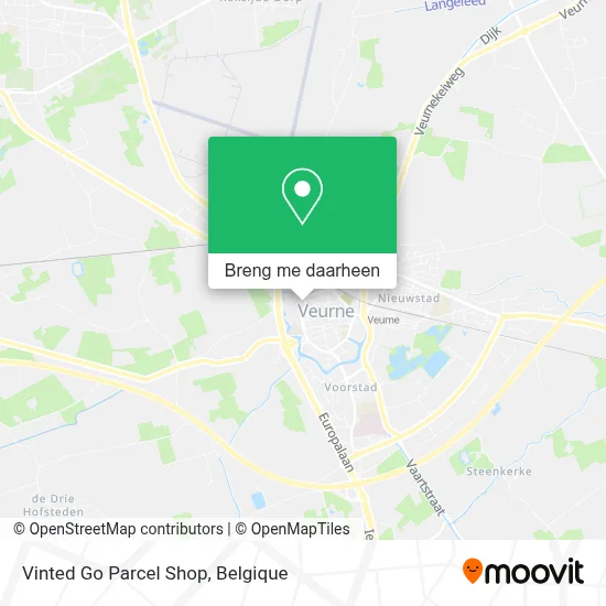 Vinted Go Parcel Shop kaart