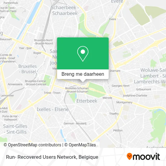 Run- Recovered Users Network kaart