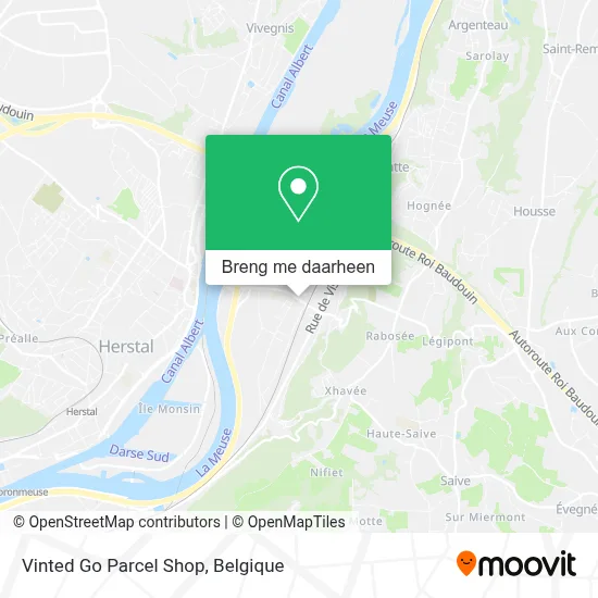 Vinted Go Parcel Shop kaart