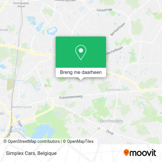Simplex Cars kaart