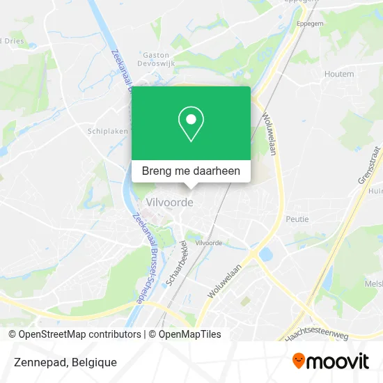 Zennepad kaart