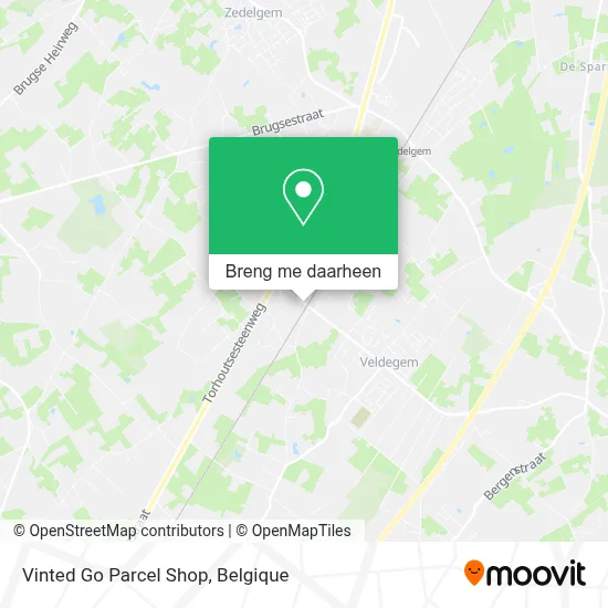 Vinted Go Parcel Shop kaart