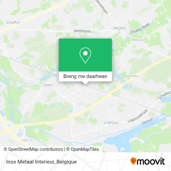 Inox Metaal Interieur kaart