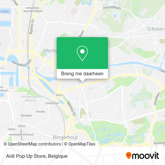 Aldi Pop-Up Store kaart