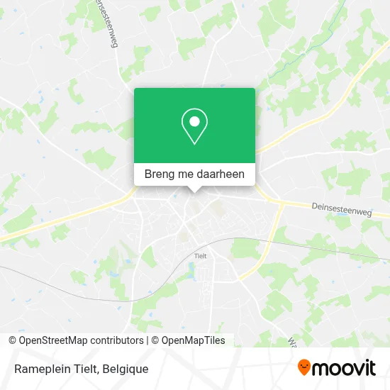 Rameplein Tielt kaart