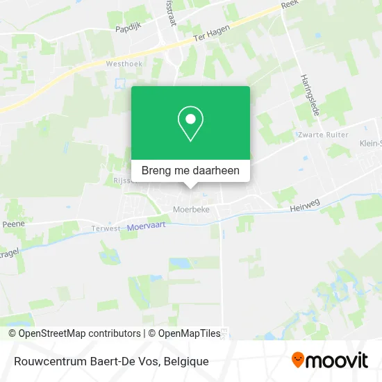 Rouwcentrum Baert-De Vos kaart