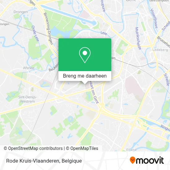 Rode Kruis-Vlaanderen kaart