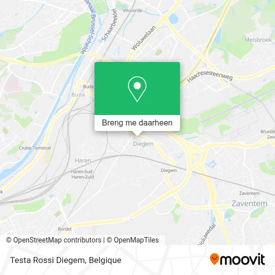 Testa Rossi Diegem kaart
