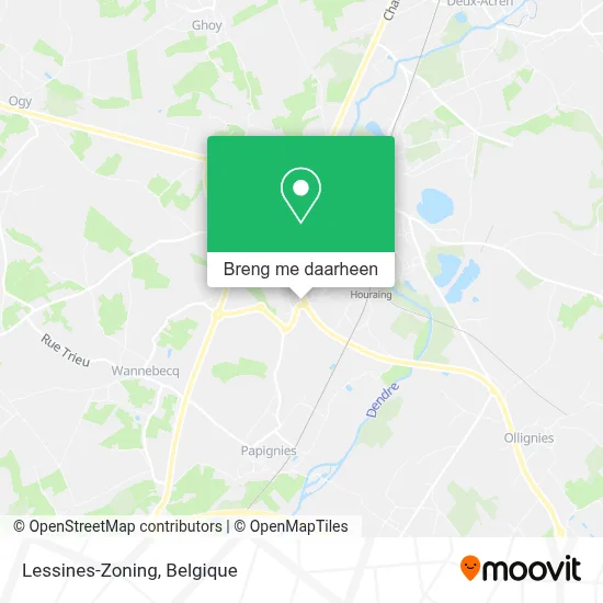 Lessines-Zoning kaart
