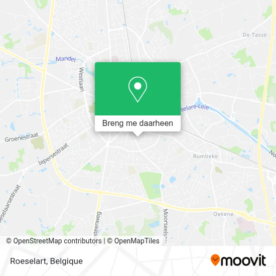 Roeselart kaart