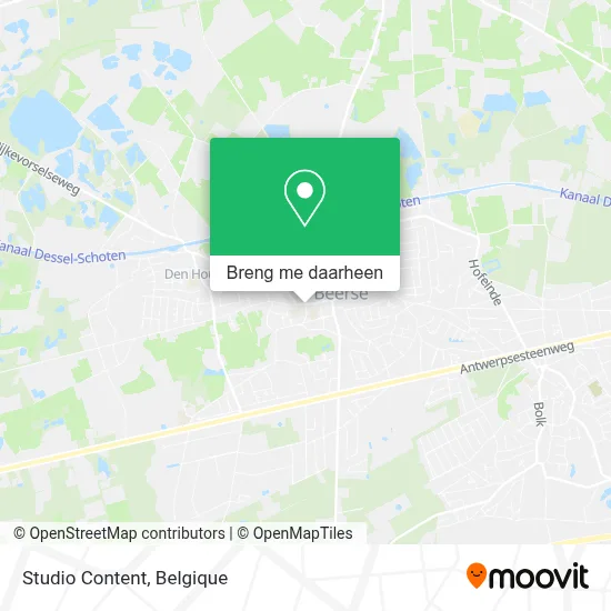 Studio Content kaart