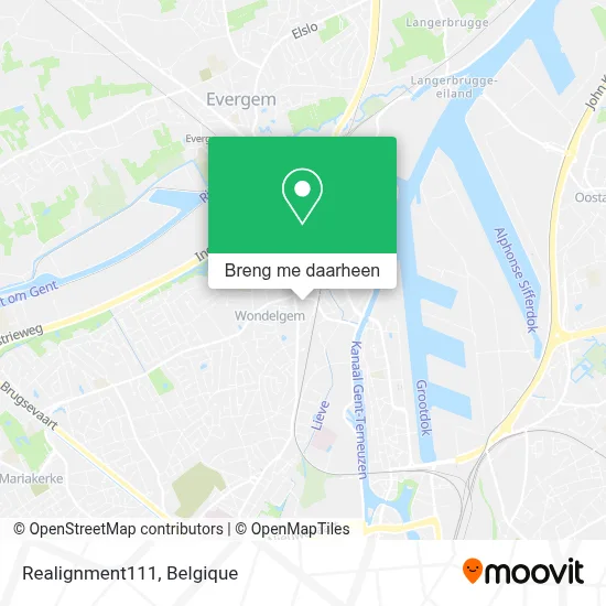 Realignment111 kaart