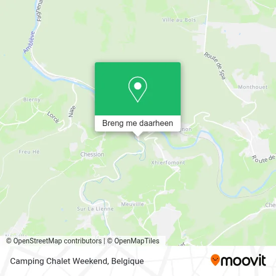 Camping Chalet Weekend kaart