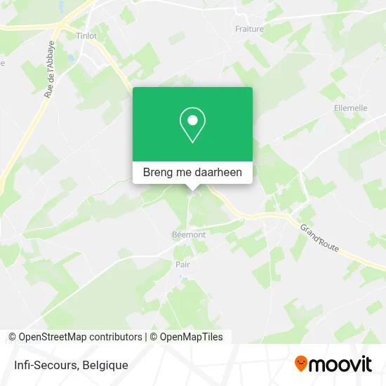 Infi-Secours kaart