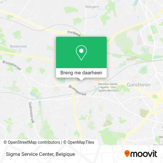 Sigma Service Center kaart