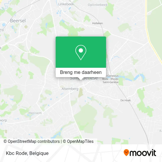 Kbc Rode kaart