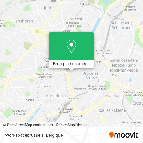 Workspacebrussels kaart