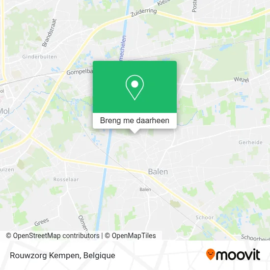 Rouwzorg Kempen kaart