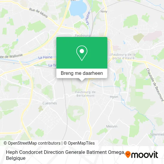 Heph Condorcet Direction Generale Batiment Omega kaart