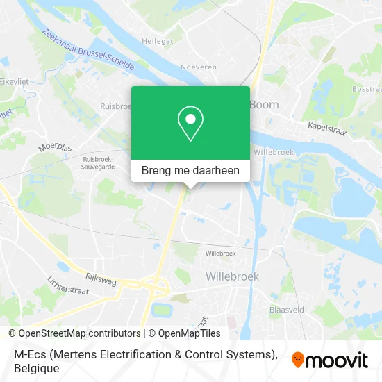 M-Ecs (Mertens Electrification & Control Systems) kaart