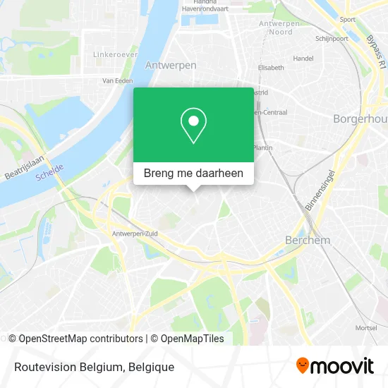 Routevision Belgium kaart