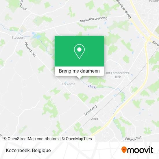 Kozenbeek kaart