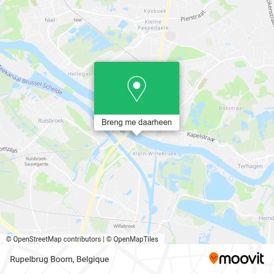 Rupelbrug Boom kaart