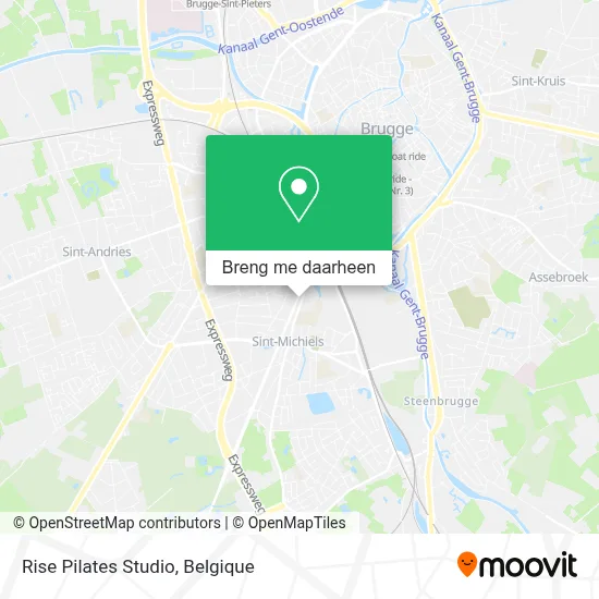 Rise Pilates Studio kaart
