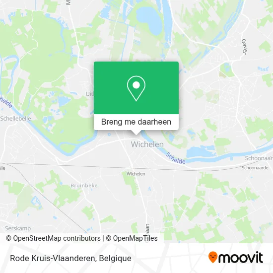 Rode Kruis-Vlaanderen kaart