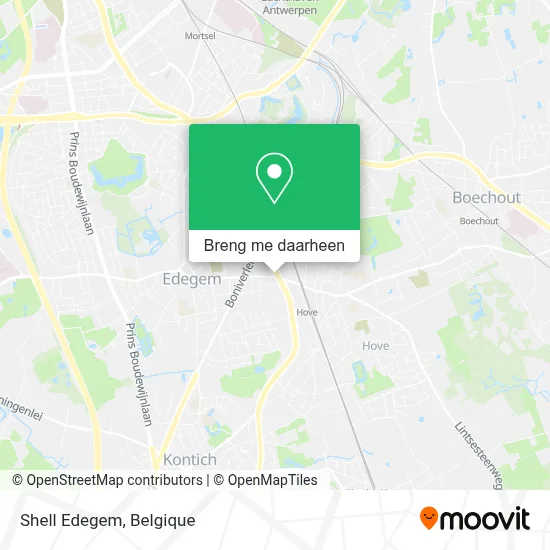 Shell Edegem kaart
