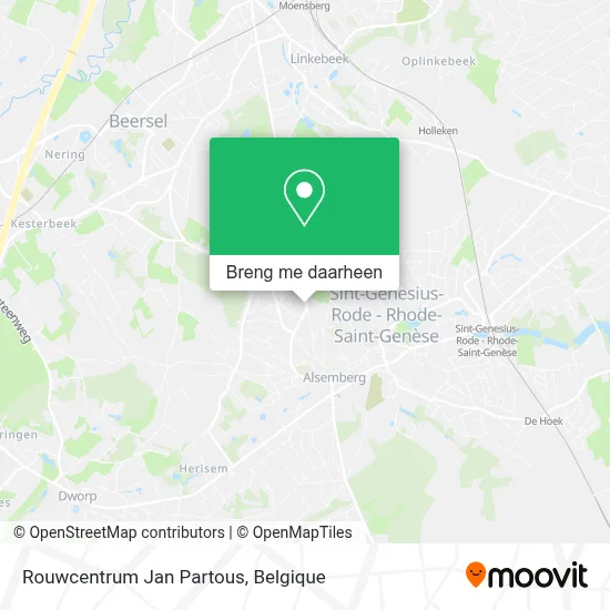 Rouwcentrum Jan Partous kaart