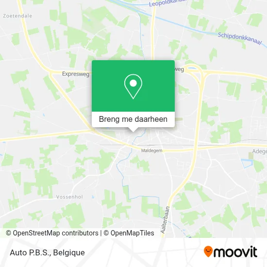 Auto P.B.S. kaart