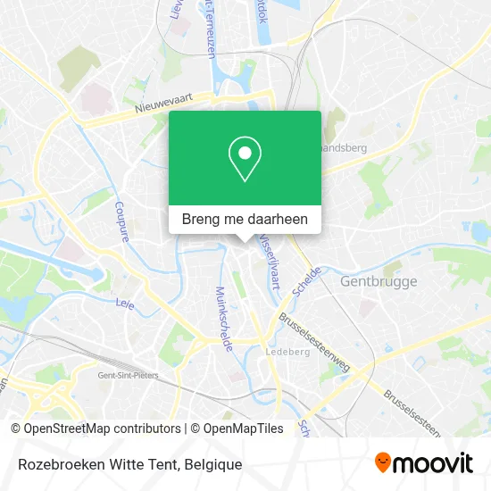 Rozebroeken Witte Tent kaart