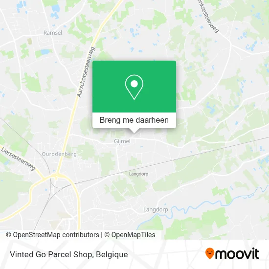Vinted Go Parcel Shop kaart