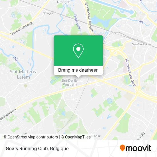 Goals Running Club kaart