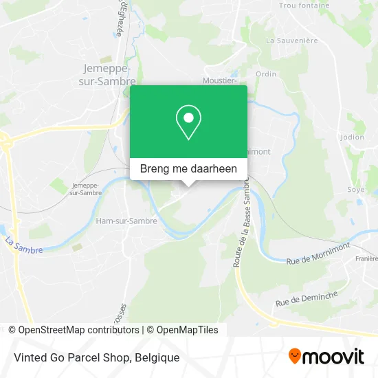 Vinted Go Parcel Shop kaart