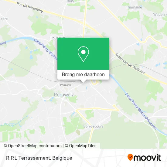 R.P.L Terrassement kaart