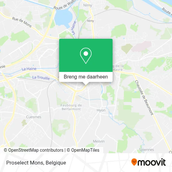 Proselect Mons kaart