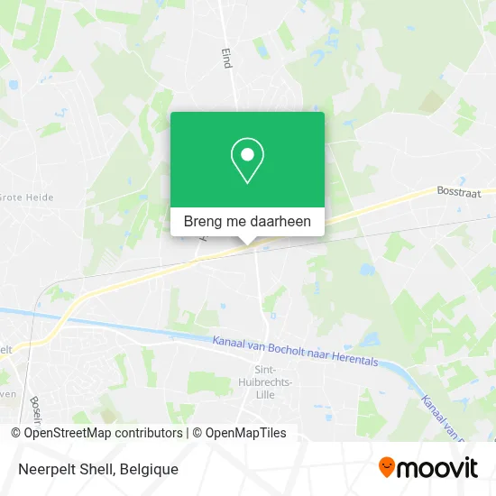 Neerpelt Shell kaart