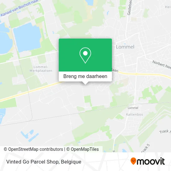 Vinted Go Parcel Shop kaart