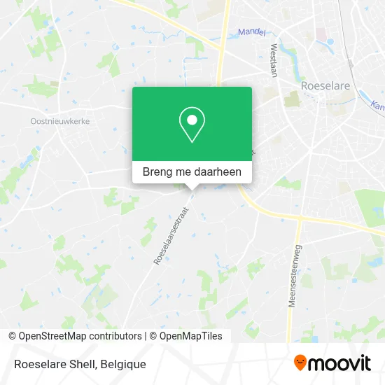 Roeselare Shell kaart