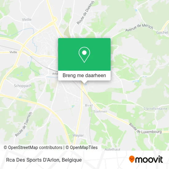 Rca Des Sports D'Arlon kaart