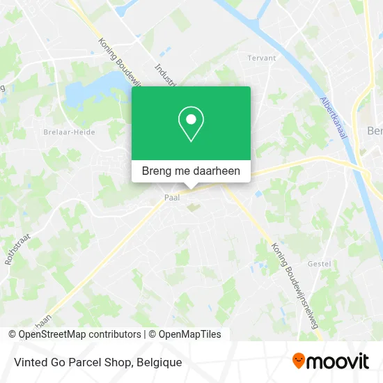 Vinted Go Parcel Shop kaart