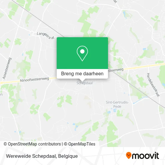 Wereweide Schepdaal kaart
