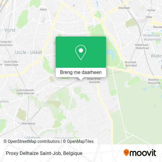 Proxy Delhaize Saint-Job kaart