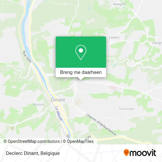 Declerc Dinant kaart